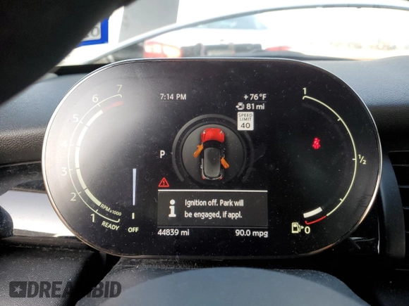 2021 MINI Hardtop 4 Door Oxford Edition with VIN WMWXU7C00M2N76797, listed as a Copart auction lot 56822934 with 44,839 mi miles and Salvage title. Bid and sale history available at DreamBid. Image 9.