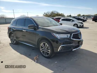 2017 Acura MDX w/Advance Pkg with VIN 5FRYD4H82HB009125, listed as a Copart auction lot 82146864 with 47,021 mi miles and Salvage Title. Bid and sale history available at carsss.com. Image 4.