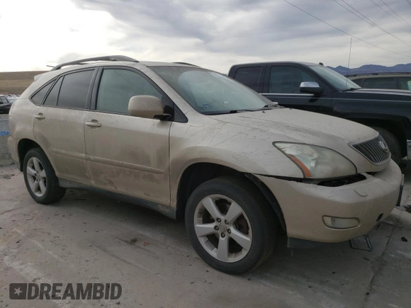 2007 Lexus RX 350 with VIN 2T2HK31U17C028286, listed as a Copart auction lot 48619735 with 167,258 mi miles and Salvage Title. Bid and sale history available at carsss.com. Image 4.