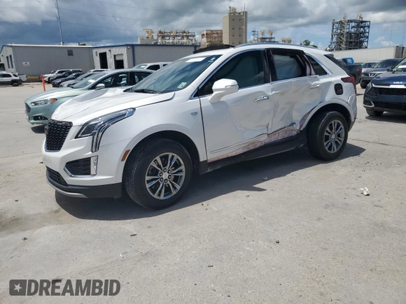 2021 Cadillac XT5 FWD Premium Luxury z VIN 1GYKNCR44MZ106982, wystawiony jako Copart lot #62234455 z przebiegiem 93 079 mil mil oraz Szkoda całkowita • Salvage title. Historia ofert i sprzedaży dostępna na DreamBid. Obrazek 1.