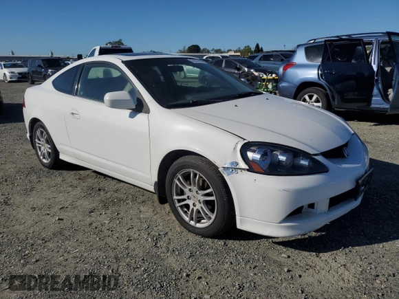 2005 Acura RSX with VIN JH4DC548X5S015105, listed as a Copart auction lot 50237005 with 209,250 mi miles and Salvage Title. Bid and sale history available at carsss.com. Image 4.