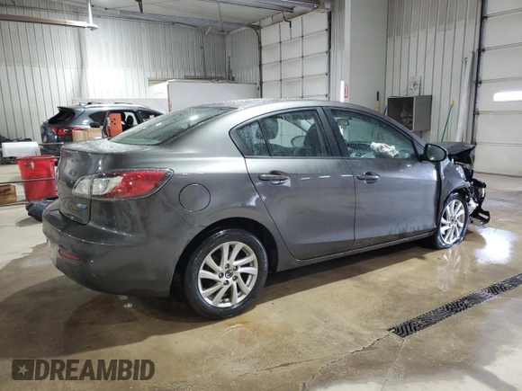 2013 Mazda 3 i Touring with VIN JM1BL1VP9D1834621, listed as a Copart auction lot 53509025 with 101,785 mi miles and Salvage Title. Bid and sale history available at DreamBid. Image 3.