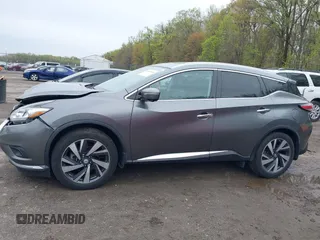 2015 Nissan Murano SL with VIN 5N1AZ2MH9FN254755, listed as a IAAI auction lot 42030540 with 44,135 mi miles and . Bid and sale history available at DreamBid. Image 14.
