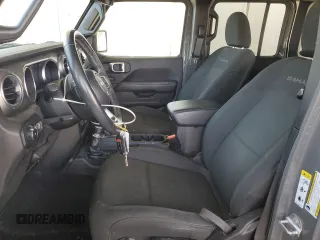 2019 Jeep Wrangler Unlimited Sahara with VIN 1C4HJXEG0KW532685, listed as a Copart auction lot 55503805 with 67,108 mi miles and Salvage title. Bid and sale history available at DreamBid. Image 7.