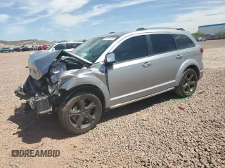 2018 Dodge Journey Crossroad with VIN 3C4PDCGG3JT466985, listed as a Copart auction lot 54072235 with 140,828 mi miles and Salvage title. Bid and sale history available at DreamBid. Image 1.