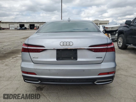 2019 Audi A6 Premium Plus with VIN WAUL2AF21KN041472, listed as a Copart auction lot 54169205 with 102,414 mi miles and Clean Title. Bid and sale history available at carsss.com. Image 6.