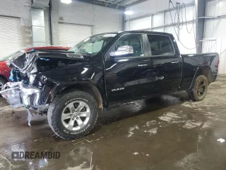 2020 Ram 1500 Laramie with VIN 1C6SRFRT2LN395604, listed as a Copart auction lot 60349545 with 85,098 mi miles and Salvage title. Bid and sale history available at DreamBid. Image 1.