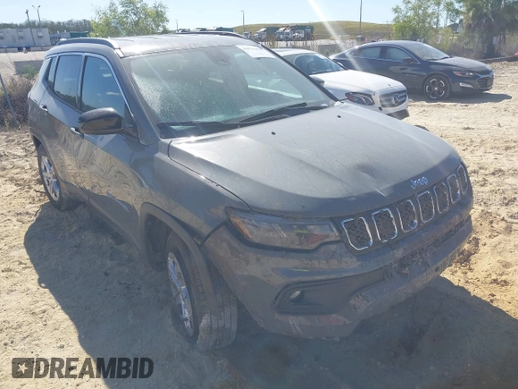 2024 Jeep Compass Latitude with VIN 3C4NJDBN5RT586715, listed as a IAAI auction lot 41840320 with 5,636 mi miles and . Bid and sale history available at DreamBid. Image 1.