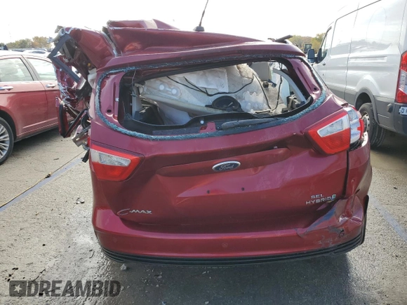 2014 Ford C-Max SEL with VIN 1FADP5BUXEL504612, listed as a Copart auction lot 77826444 with Not Provided miles and Non Repairable. Bid and sale history available at DreamBid. Image 6.