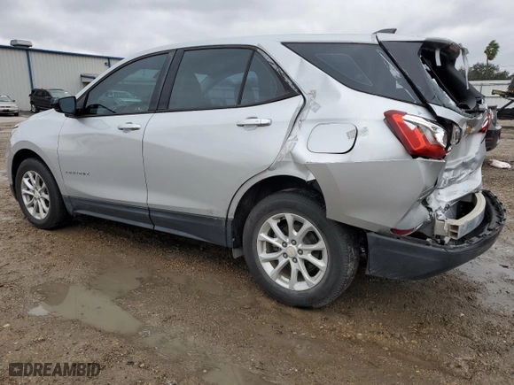 2019 Chevrolet Equinox LS with VIN 2GNAXHEVXK6124913, listed as a Copart auction lot 89211045 with 53,807 mi miles and Salvage Title. Bid and sale history available at carsss.com. Image 2.
