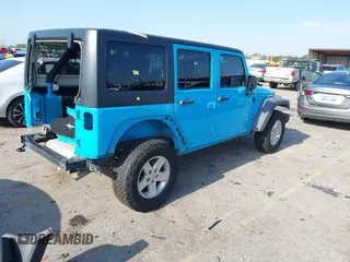 2017 Jeep Wrangler Unlimited Sport with VIN 1C4BJWDG2HL635831, listed as a IAAI auction lot 42172316 with 95,510 mi miles and . Bid and sale history available at DreamBid. Image 4.