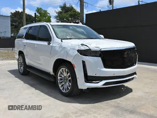 2021 Cadillac Escalade Premium Luxury with VIN 1GYS4BKL9MR310790, listed as a Copart auction lot 65001365 with 74,442 mi miles and Clean title. Bid and sale history available at DreamBid. Image 1.