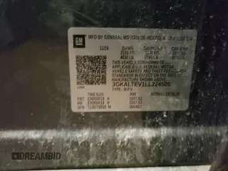 2020 GMC Terrain SLE with VIN 3GKALTEV1LL224505, listed as a Copart auction lot 59226095 with 99,204 mi miles and Non repairable. Bid and sale history available at DreamBid. Image 13.