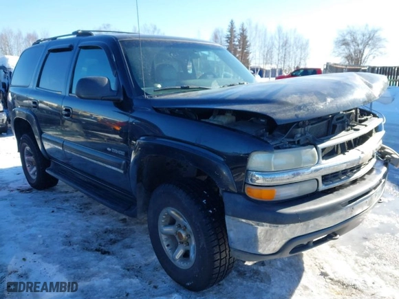 2001 Chevrolet Tahoe LS with VIN 1GNEK13T01J116989, listed as a IAAI auction lot 41871390 with 265,541 mi miles. Bid and sale history available at carsss.com. Image 1.