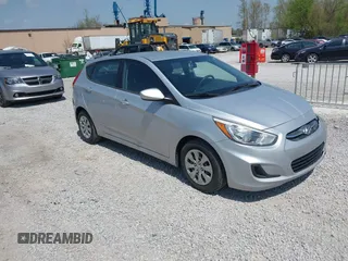 2016 Hyundai Accent SE with VIN KMHCT5AE5GU265720, listed as a IAAI auction lot 41985018 with 158,842 mi miles. Bid and sale history available at carsss.com. Image 1.
