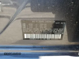 2019 Subaru Impreza with VIN 4S3GKAB66K3621714, listed as a Copart auction lot 71404284 with 33,702 mi miles and Salvage title. Bid and sale history available at DreamBid. Image 12.