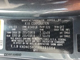 2024 Kia Carnival EX with VIN KNDNC5H31R6391064, listed as a Copart auction lot 68224534 with 12,792 mi miles and Salvage Title. Bid and sale history available at carsss.com. Image 15.