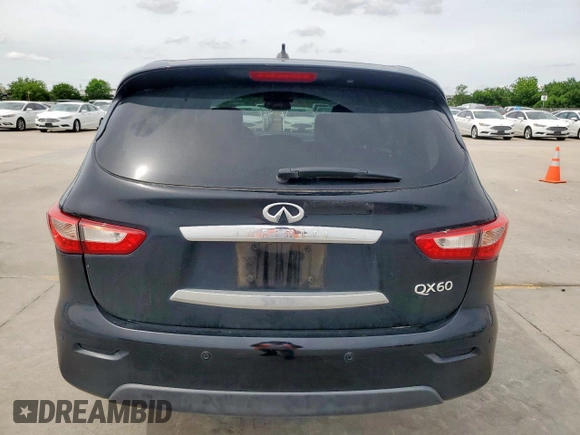 2014 Infiniti QX60 Hybrid with VIN 5N1CL0MM8EC534947, listed as a Copart auction lot 56466485 with 183,993 mi miles and Clean Title. Bid and sale history available at DreamBid. Image 6.