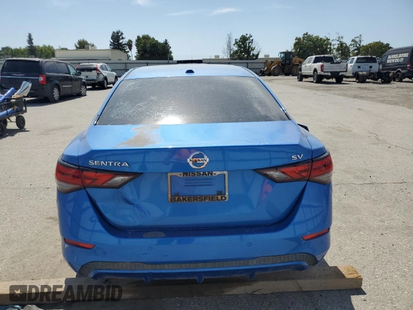 2020 Nissan Sentra with VIN N1AB8CV5LY238119, listed as a Copart auction lot 62393025 with Not provided miles and Clean title. Bid and sale history available at DreamBid. Image 6.