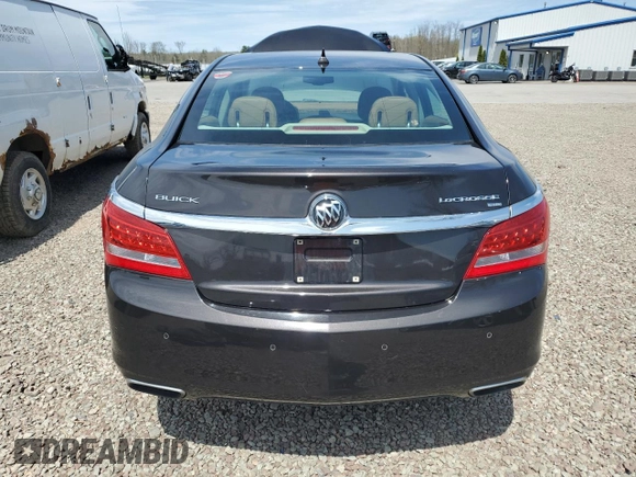 2014 Buick LaCrosse Leather with VIN 1G4GC5G38EF130286, listed as a Copart auction lot 54661645 with 77,278 mi miles and Salvage title. Bid and sale history available at DreamBid. Image 6.