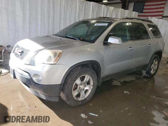 2008 GMC Acadia SLT1 with VIN 1GKER23728J258496, listed as a Copart auction lot 75609564 with Not Provided miles and Clean Title. Bid and sale history available at carsss.com. Image 1.