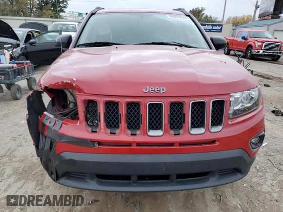 2016 Jeep Compass Sport SE z VIN 1C4NJCBA5GD806218, wystawiony jako Copart lot #78605624 z przebiegiem 135 171 mil mil oraz Szkoda całkowita • Salvage title. Historia ofert i sprzedaży dostępna na DreamBid. Obrazek 5.