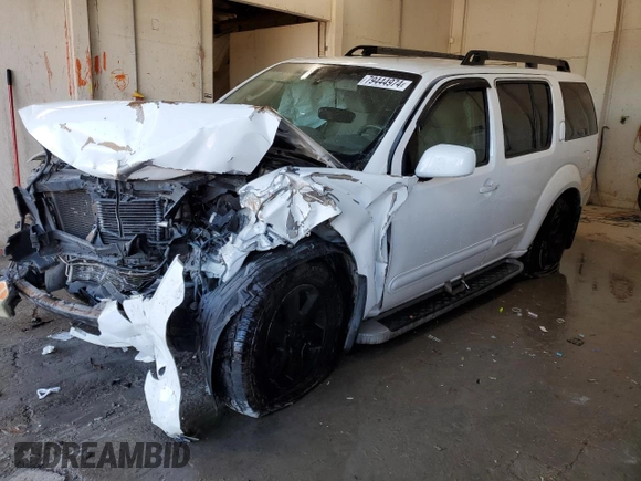2011 Nissan Pathfinder S z VIN 5N1AR1NN4BC606130, wystawiony jako Copart lot #79444974 z przebiegiem Nie podano mil oraz Szkoda całkowita • Salvage title. Historia ofert i sprzedaży dostępna na DreamBid. Obrazek 1.
