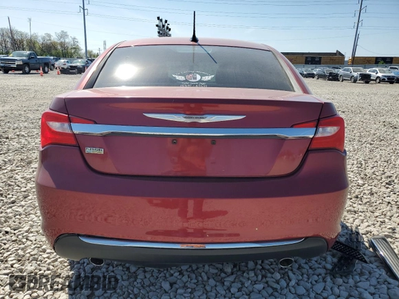 2012 Chrysler 200 Touring with VIN 1C3CCBBG4CN316703, listed as a Copart auction lot 53396935 with 107,802 mi miles and Salvage Title. Bid and sale history available at carsss.com. Image 6.