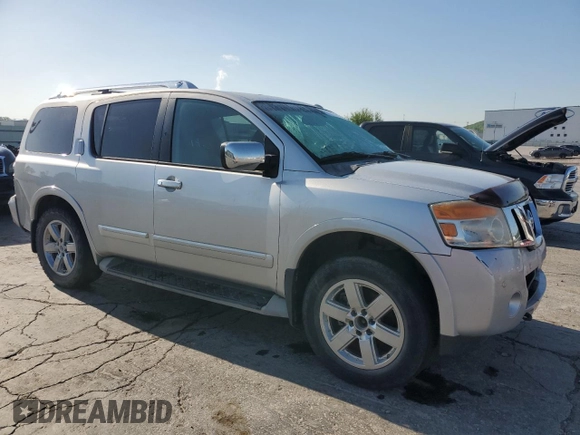 2011 Nissan Armada Platinum z VIN 5N1BA0NC8BN611923, wystawiony jako Copart lot #53615205 z przebiegiem 218 103 mil mil oraz Szkoda całkowita • Salvage title. Historia ofert i sprzedaży dostępna na DreamBid. Obrazek 4.