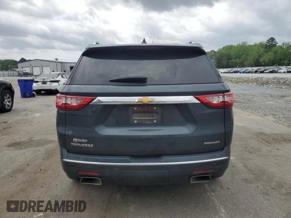 2021 Chevrolet Traverse Premier with VIN 1GNERKKW4MJ163718, listed as a Copart auction lot 51837295 with 126,247 mi miles and Salvage title. Bid and sale history available at DreamBid. Image 6.