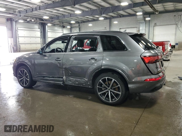 2023 Audi Q7 Premium Plus with VIN WA1LXBF70PD002417, listed as a Copart auction lot 50189695 with 29,754 mi miles and Salvage title. Bid and sale history available at DreamBid. Image 2.