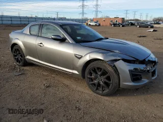 2009 Mazda RX-8 R3 with VIN JM1FE174290400312, listed as a Copart auction lot 42695755 with 87,355 mi miles and Salvage Title. Bid and sale history available at carsss.com. Image 4.