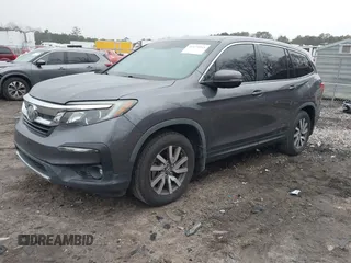 2019 Honda Pilot EX-L z VIN 5FNYF5H54KB012767, wystawiony jako IAAI lot #41479345 z przebiegiem 86 010 mil mil oraz . Historia ofert i sprzedaży dostępna na DreamBid. Obrazek 2.