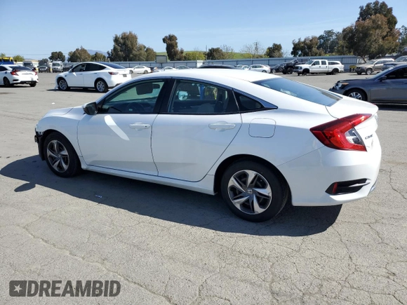 2020 Honda Civic LX z VIN 2HGFC2F6XLH578357, wystawiony jako Copart lot #53574395 z przebiegiem 31 041 mil mil oraz Szkoda całkowita • Salvage title. Historia ofert i sprzedaży dostępna na DreamBid. Obrazek 2.