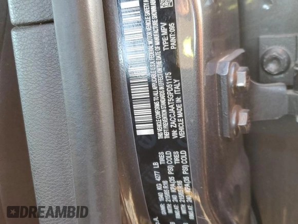 2016 Jeep Renegade Sport with VIN ZACCJAAT5GPD51175, listed as a Copart auction lot 46212345 with 178,096 mi miles and Salvage Title. Bid and sale history available at DreamBid. Image 14.
