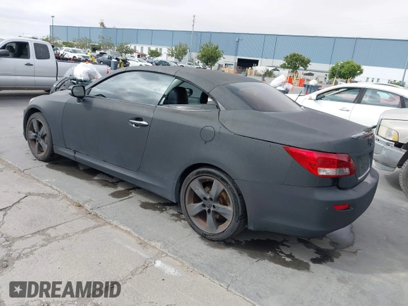 2011 Lexus IS 350 C with VIN JTHFE2C28B2505195, listed as a IAAI auction lot 42598472 with 167,989 mi miles and . Bid and sale history available at DreamBid. Image 3.
