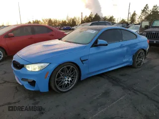 2017 BMW M4 with VIN WBS3R9C55HK708915, listed as a Copart auction lot 82001154 with 108,471 mi miles and Salvage Title. Bid and sale history available at carsss.com. Image 1.
