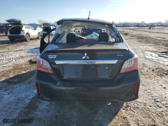 2022 Mitsubishi Mirage G4 ES with VIN ML32FUFJ2NHF07091, listed as a Copart auction lot 46299345 with 0 mi miles and Salvage Title. Bid and sale history available at carsss.com. Image 6.
