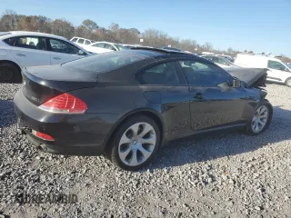 2007 BMW 6 Series 650i with VIN WBAEH13527CR53021, listed as a Copart auction lot 83057944 with 128,542 mi miles and Salvage Title. Bid and sale history available at carsss.com. Image 3.