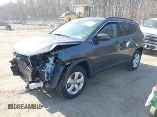 2019 Jeep Compass Latitude with VIN 3C4NJDBB2KT787029, listed as a IAAI auction lot 41704303 with 45,492 mi miles. Bid and sale history available at carsss.com. Image 18.