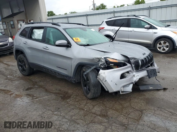 2016 Jeep Cherokee Altitude with VIN 1C4PJMCB0GW103491, listed as a Copart auction lot 57629645 with Not provided miles and Salvage title. Bid and sale history available at DreamBid. Image 4.