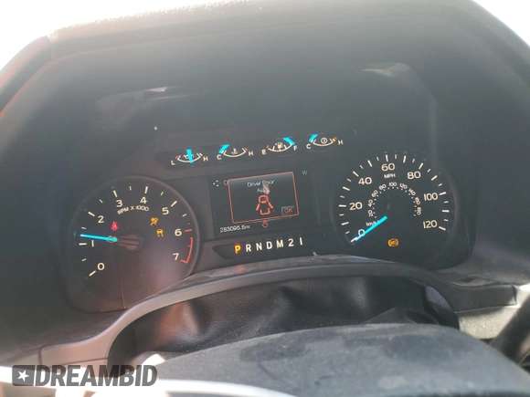 2017 Ford F-150 XL with VIN 1FTEX1CP5HKD43225, listed as a Copart auction lot 57268165 with 283,095 mi miles and Salvage title. Bid and sale history available at DreamBid. Image 9.