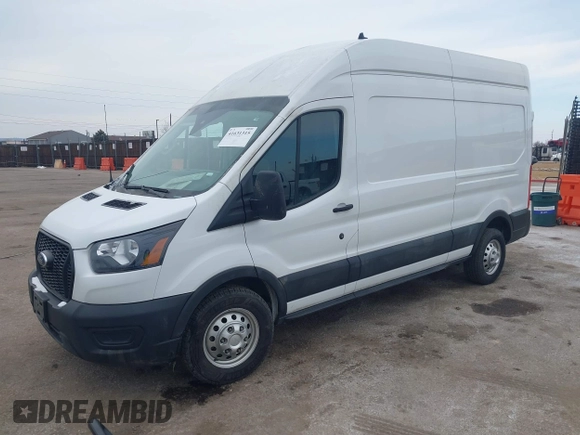 2023 Ford Transit Cargo with VIN 1FTBR2X87PKA51211, listed as a IAAI auction lot 41631315 with 42,688 mi miles and . Bid and sale history available at DreamBid. Image 18.