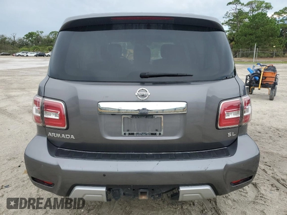 2018 Nissan Armada SL with VIN JN8AY2ND1JX002521, listed as a Copart auction lot 69490424 with 117,109 mi miles and Non Repairable. Bid and sale history available at carsss.com. Image 6.