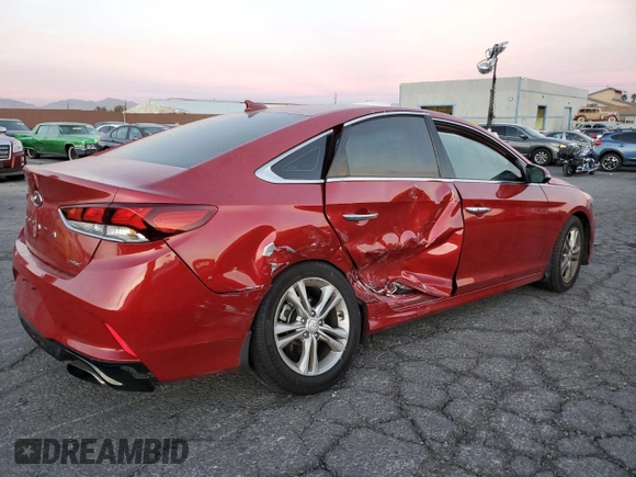 2018 Hyundai Sonata Limited with VIN 5NPE34AF6JH630567, listed as a Copart auction lot 85752354 with 55,219 mi miles and Salvage Title. Bid and sale history available at DreamBid. Image 3.