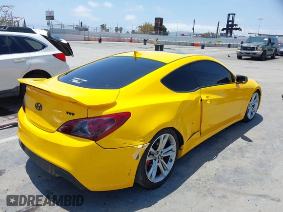 2012 Hyundai Genesis Coupe Grand Touring z VIN KMHHU6KH0CU073939, wystawiony jako IAAI lot #42357097 z przebiegiem 109 408 mil mil oraz . Historia ofert i sprzedaży dostępna na DreamBid. Obrazek 4.
