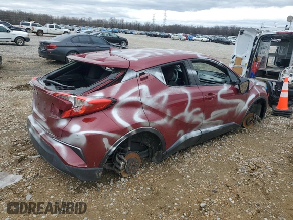 2019 Toyota C-HR XLE with VIN JTNKHMBX4K1026225, listed as a Copart auction lot 47932385 with 83,631 mi miles and Salvage Title. Bid and sale history available at DreamBid. Image 3.