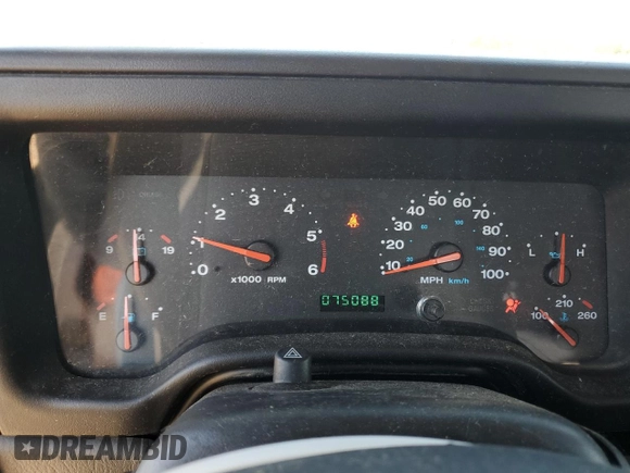 2003 Jeep Wrangler X with VIN 1J4FA39S13P311214, listed as a Copart auction lot 57345175 with 75,088 mi miles and Salvage title. Bid and sale history available at DreamBid. Image 9.