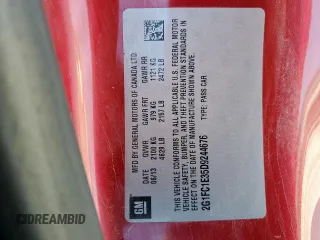 2013 Chevrolet Camaro LT with VIN 2G1FC1E35D9244676, listed as a Copart auction lot 51781245 with 254,247 mi miles and Salvage Title. Bid and sale history available at carsss.com. Image 14.