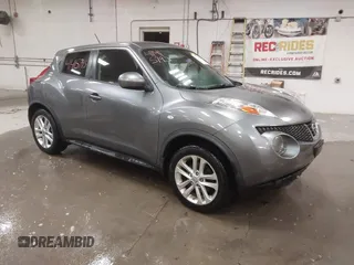 2014 Nissan Juke S with VIN JN8AF5MV4ET480754, listed as a IAAI auction lot 41415793 with 159,902 mi miles. Bid and sale history available at carsss.com. Image 1.